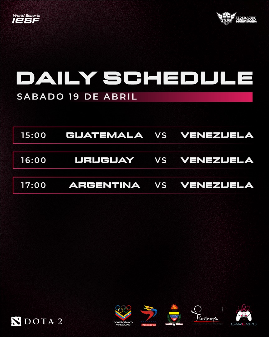 FVDE_Oficial's tweet photo. 🇻🇪 ¡El orgullo venezolano en la grieta del Dota 2! 🌟 Presentamos a los talentosos jugadores de la preselección que nos representarán en amistosos vs. 🇬🇹, 🇺🇾 y 🇦🇷. ¡Su meta es clara: el Clasificatorio Regional y el #wec25 !  @iesf_official  #espors https://t.co/Ru0CsD6P1k