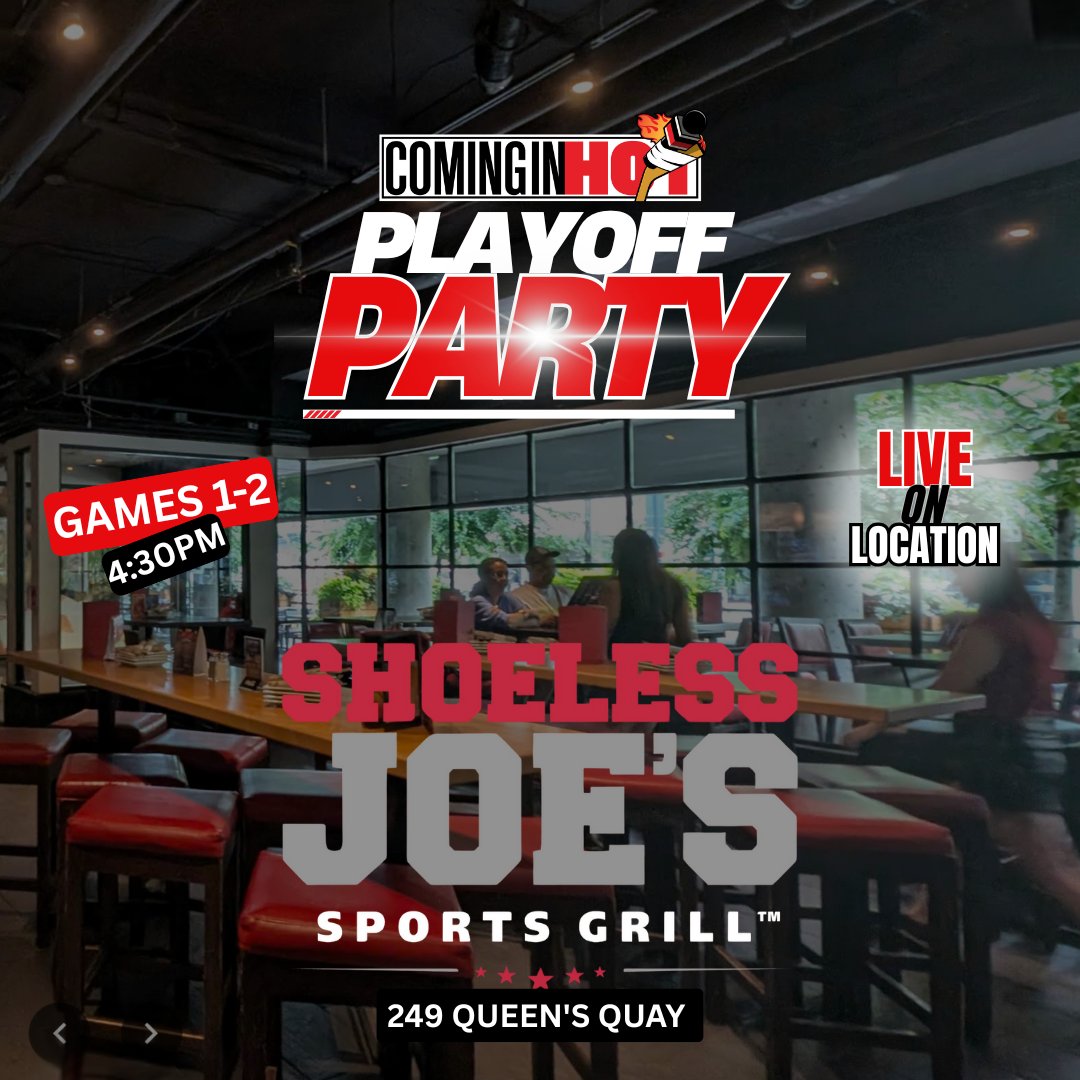 ComingInHotSens's tweet photo. 🚨🚨Sens Fans we are taking the Talk Show on the road!
Join us in Toronto @ShoelessJoesQQ for live playoff shows!
We will get you set for the game as you enjoy a cold 🍺 and some great food. Plus, we will have prizes to give away. @localpodcaster @jasonyork33 @GraemeNichols 
249 Queen's Quay downtown Toronto. #GoSensGo