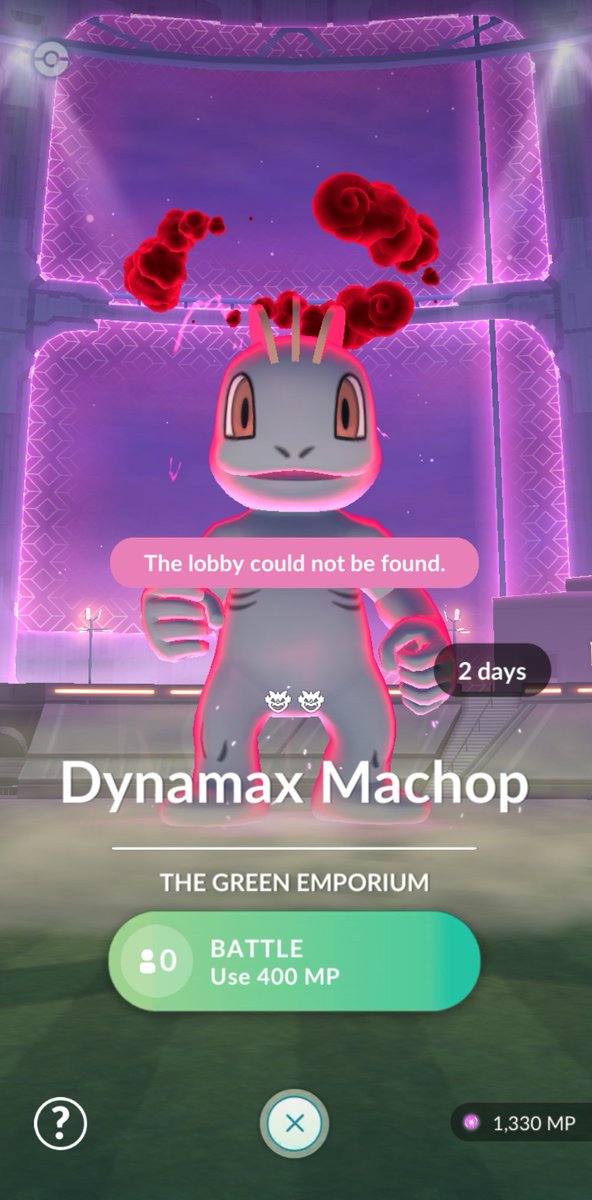 PaulConnection's tweet photo. @NianticHelp I keep getting this error over the past few days when trying to battle in this Max raid, and a few others nearby. How can this be fixed? https://t.co/uXAXgQtseu