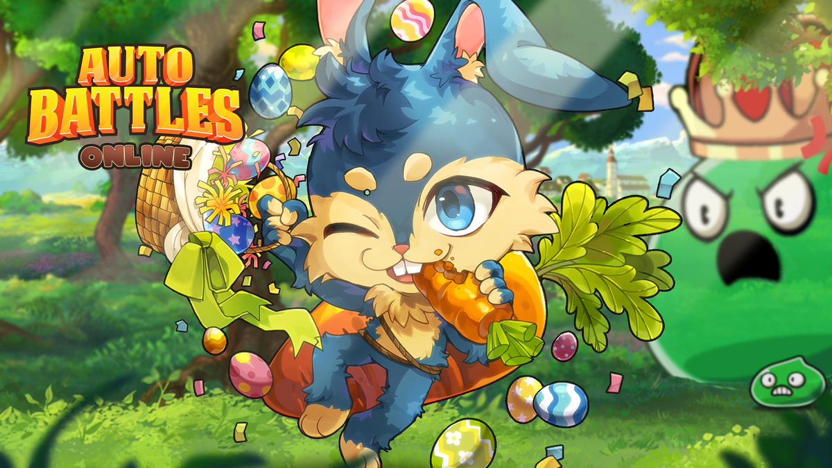 Tier9Studios's tweet photo. 🐰The Great Easter Eggscapade! Update (v1.46.0) 🐰 

Patch Notes:
- The Easter Bunny hops in just on time to chew carrots and kick ass on the battlefield!
- ... and more! Check out our post on Discord for more details!

Follow, like &amp; retweet for a 5000💎giveaway (10 winners)! https://t.co/ja3WMkm6m0