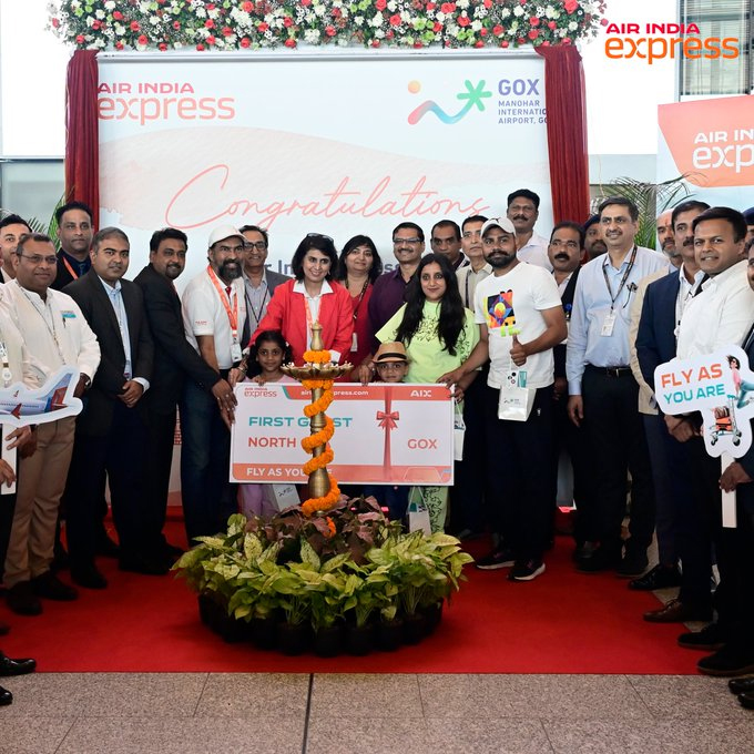 updatenownews's tweet image. AIR INDIA EXPRESS TAKES OFF FROM NORTH GOA WITH DOMESTIC FLIGHTS

 INTERNATIONAL SERVICES TO KUWAIT AND ABU DHABI STARTING MAY

#FeelGoa #FlyAsYouAre #FastBookings #FabDeals #FantasticValue @AirIndiaX @makemytrip @amazonIN #Kuwait #AbuDhabi #Tourism #DOMESTICFLIGHTS