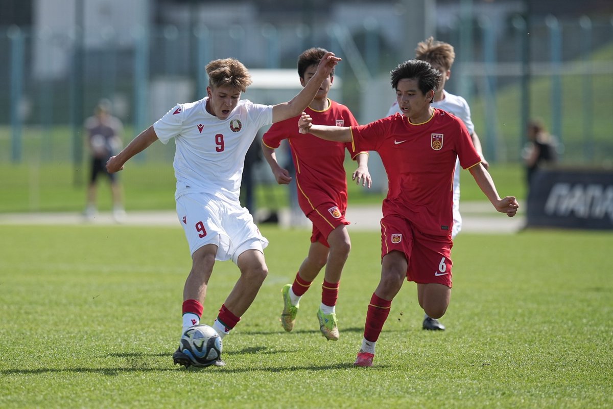HotpotFootball's tweet photo. ⏰FULL TIME
🏆UEFA U16 Development Tournament
🆚Belarus U16 🇧🇾3⃣-0⃣ China U15
#ChinaU15 #UEFADevelopment #TeamChina https://t.co/JEOs7J2yls