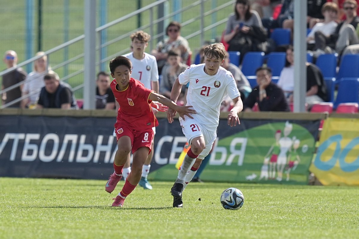 HotpotFootball's tweet photo. ⏰FULL TIME
🏆UEFA U16 Development Tournament
🆚Belarus U16 🇧🇾3⃣-0⃣ China U15
#ChinaU15 #UEFADevelopment #TeamChina https://t.co/JEOs7J2yls