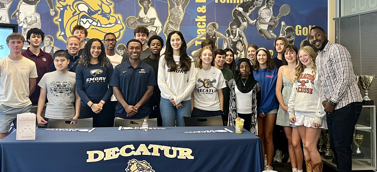 DecaturBulldogs's tweet image. Our SALT leaders welcomed three Emory Eagle student-athletes for a conversation on recruitment, college athlete expectations, and leadership.

The discussion was led by DHS &amp;amp; Emory alum Corey Spraggins, author of The ABC’s of Leadership. A great day of connection and growth!
