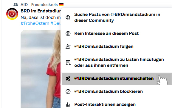 DerKevinAlpha's tweet photo. *****ULTIMATIVER TWITTERTIPP ****** Der neue Twittertrend: STUMMSCHALTEN! Einfach dem #MuskElend dieMacht nehmen,dir mit irgendwelchen #AfDeppen- oder #MAGAshole-Posts dieTimeline vollzuscheißen -und dasGesocks KONSEQUENT STUMMSCHALTEN! -Sollen die doch in ihrerBubble vergammeln! https://t.co/JdlZx2YWLc