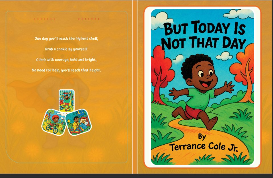 Noon4190's tweet photo. Big Announcement!
I’m officially dropping my first children’s book next Friday — “But Today Is Not That Day” will be available on Amazon Kindle in hardcover, paperback, and digital eBook formats!
Perfect for parents, bedtime readers, or anyone raising a little superhero. https://t.co/N0ekm9uCZE