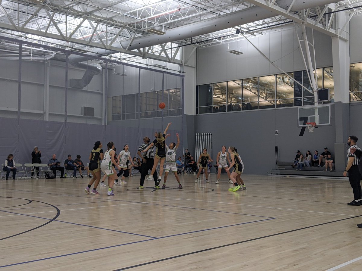 CoachEvanBell's tweet photo. Friday night lights? Friday night hoops! @Legacy_CenterMI #Attacktherack @LadiesF1RST_ getting us started vs. Michigan United @PGHMichigan https://t.co/cz0TA5nAhD