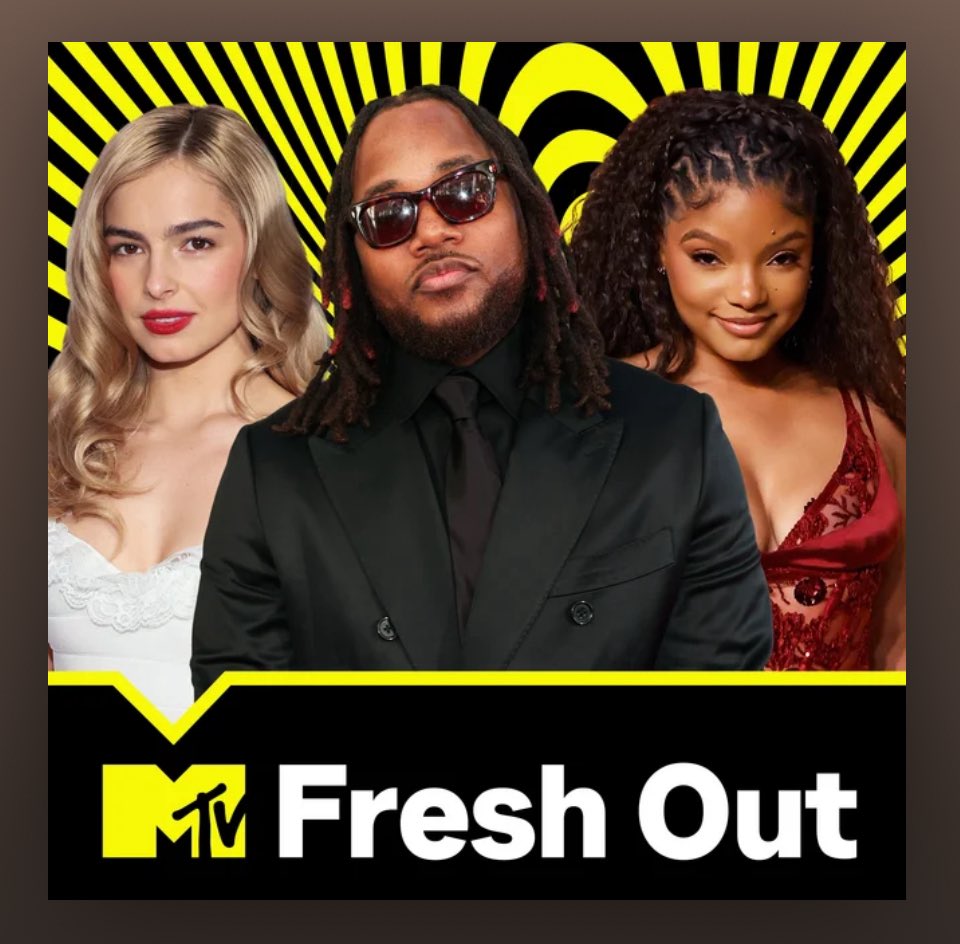HalleHQs's tweet photo. Leon Thomas & Halle on the cover of MTV Fresh out @Spotify Playlist being #1 on the list for #RatherBeAlone https://t.co/RQg0s0JBcS