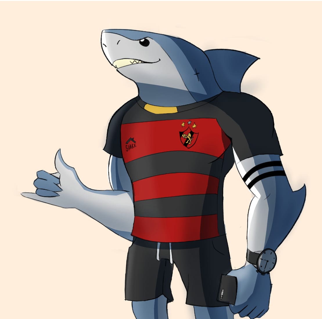 LuisBuart's tweet photo. Shark of Recife!

Kind of a shark furry? (Is there a specific name for this?) hahaha I don't know, but I enjoyed creating him!

#furryart #shark #drawing #commissionsopen https://t.co/b8CCrSE6BX