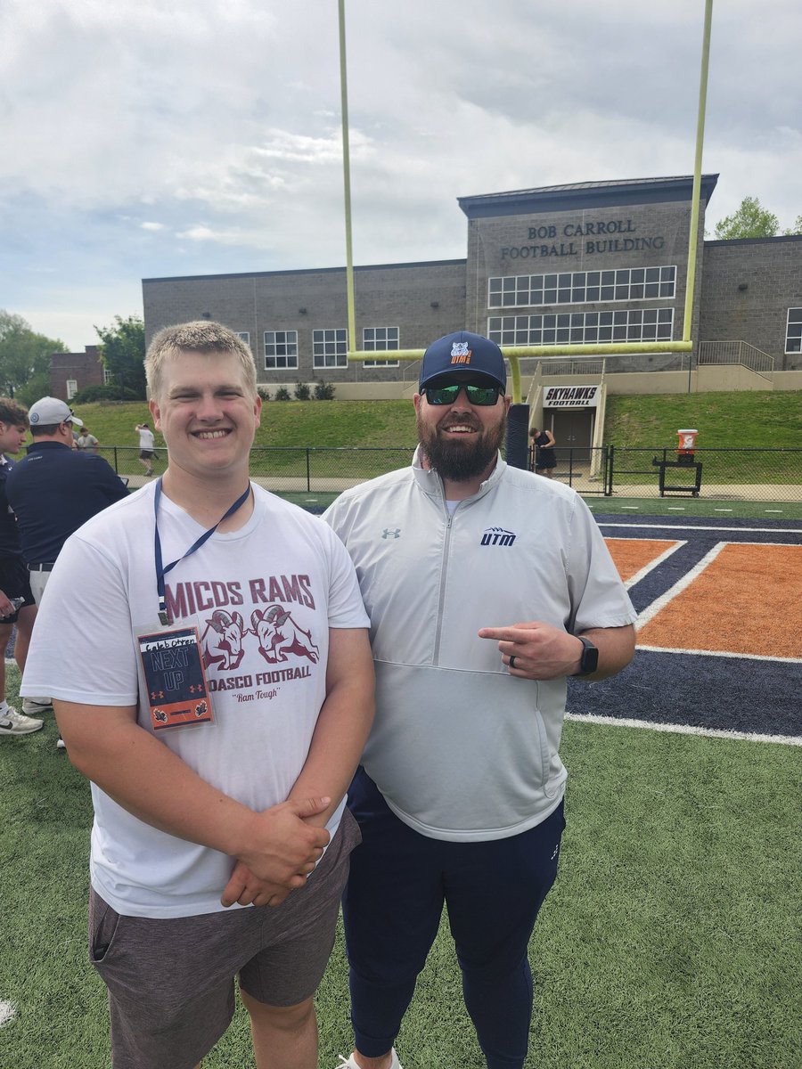 Caleb Otten 🏈 2027 (@calebeotten) on Twitter photo Thanks <a href="/UTM_FOOTBALL/">UT Martin Football</a> for the Junior Day visit. <a href="/CoachStoutUTM/">Coach Stout 🏈</a> <a href="/CoachKBannon/">Kevin Bannon</a> <a href="/FBCoach_P/">Jerry Partridge</a> <a href="/Coach_JSimpson/">Jason Simpson</a> <a href="/Coach_M_Irvin/">Dr. Irvin</a> <a href="/MICDSfootball/">MICDS Rams Football</a> <a href="/BouchardFred/">Fred Bouchard</a> <a href="/nmenneke77/">Nick Menneke</a> <a href="/elitefootball/">EliteFootballAcademy</a> <a href="/CoachLuke6/">CoachLuke</a> <a href="/JPRockMO/">JP Rock</a> <a href="/Varsitycombine1/">KC Varsity Combines</a> <a href="/sixstarfootball/">Six Star Football | PLUS+</a> <a href="/PrepRedzoneMO/">Prep Redzone Missouri</a> <a href="/GSV_STL/">Gateway Sports Venue</a> <a href="/MetroSportsSTL/">Metro Sports STL</a> Thanks <a href="/UTM_FOOTBALL/">UT Martin Football</a> for the Junior Day visit. <a href="/CoachStoutUTM/">Coach Stout 🏈</a> <a href="/CoachKBannon/">Kevin Bannon</a> <a href="/FBCoach_P/">Jerry Partridge</a> <a href="/Coach_JSimpson/">Jason Simpson</a> <a href="/Coach_M_Irvin/">Dr. Irvin</a> <a href="/MICDSfootball/">MICDS Rams Football</a> <a href="/BouchardFred/">Fred Bouchard</a> <a href="/nmenneke77/">Nick Menneke</a> <a href="/elitefootball/">EliteFootballAcademy</a> <a href="/CoachLuke6/">CoachLuke</a> <a href="/JPRockMO/">JP Rock</a> <a href="/Varsitycombine1/">KC Varsity Combines</a> <a href="/sixstarfootball/">Six Star Football | PLUS+</a> <a href="/PrepRedzoneMO/">Prep Redzone Missouri</a> <a href="/GSV_STL/">Gateway Sports Venue</a> <a href="/MetroSportsSTL/">Metro Sports STL</a>
