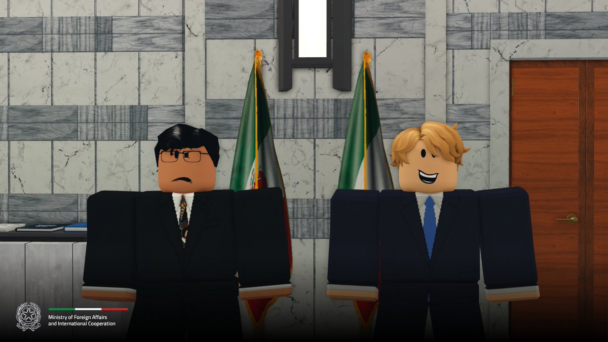 BRI_Conte's tweet photo. Following several weeks of bilateral talks, Italy is proud to formally recognize the Bloxburg United Mexican States. This marks a major step towards a relationship built on mutual respect, shared values, and lasting cooperation.
🇮🇹🤝🇲🇽 https://t.co/SaRF2OVEaN