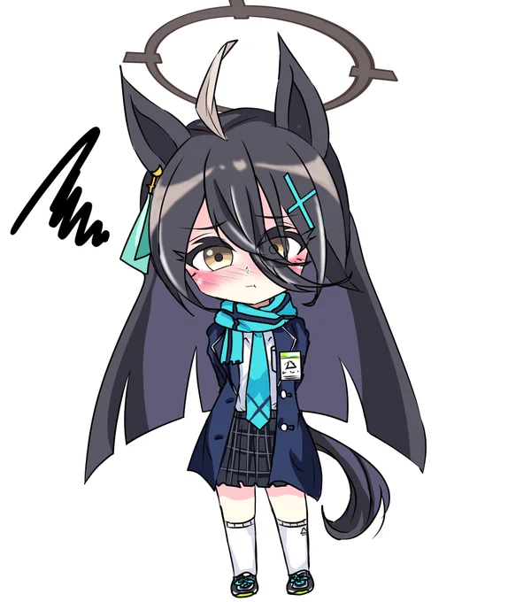 ん…(かまって欲しい) #マンハッタンカフェ #イラスト