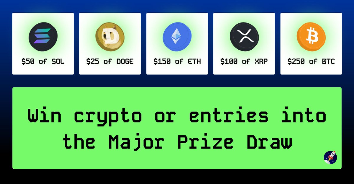 Thousands of daily crypto prizes are up for grabs 🔥

If you don't win crypto, you will win tickets into the major prize draw!

Mission Starts - 13.05.25

#Mission3M