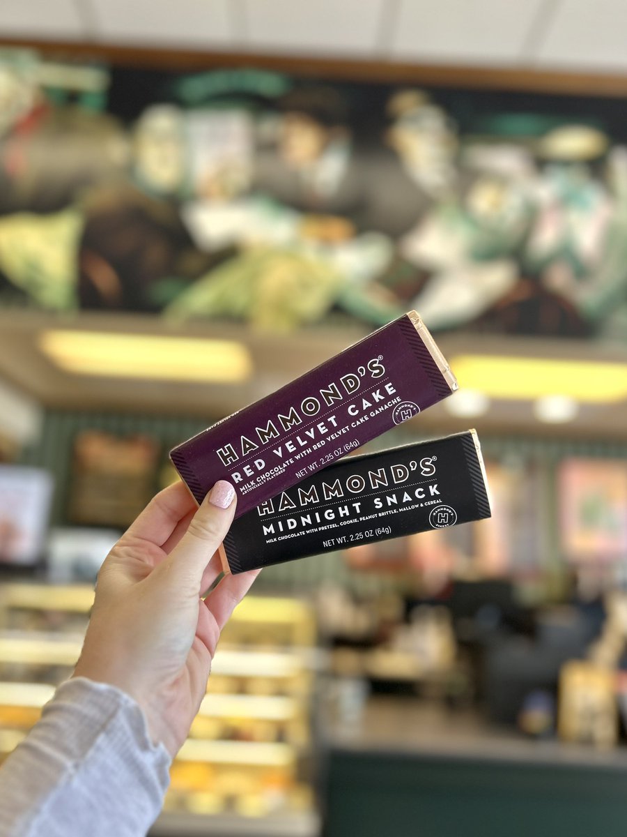 BN_Orem's tweet image. Right now our Red Velvet and Midnight Snack Hammonds Bars are only $2 each!! Come stop by and take advantage of this good deal. Perfect for filling up your Easter basket!!
-
-
#bnorem #barnesandnoble #bn236 #hammonds #hammondscandies #chocolate