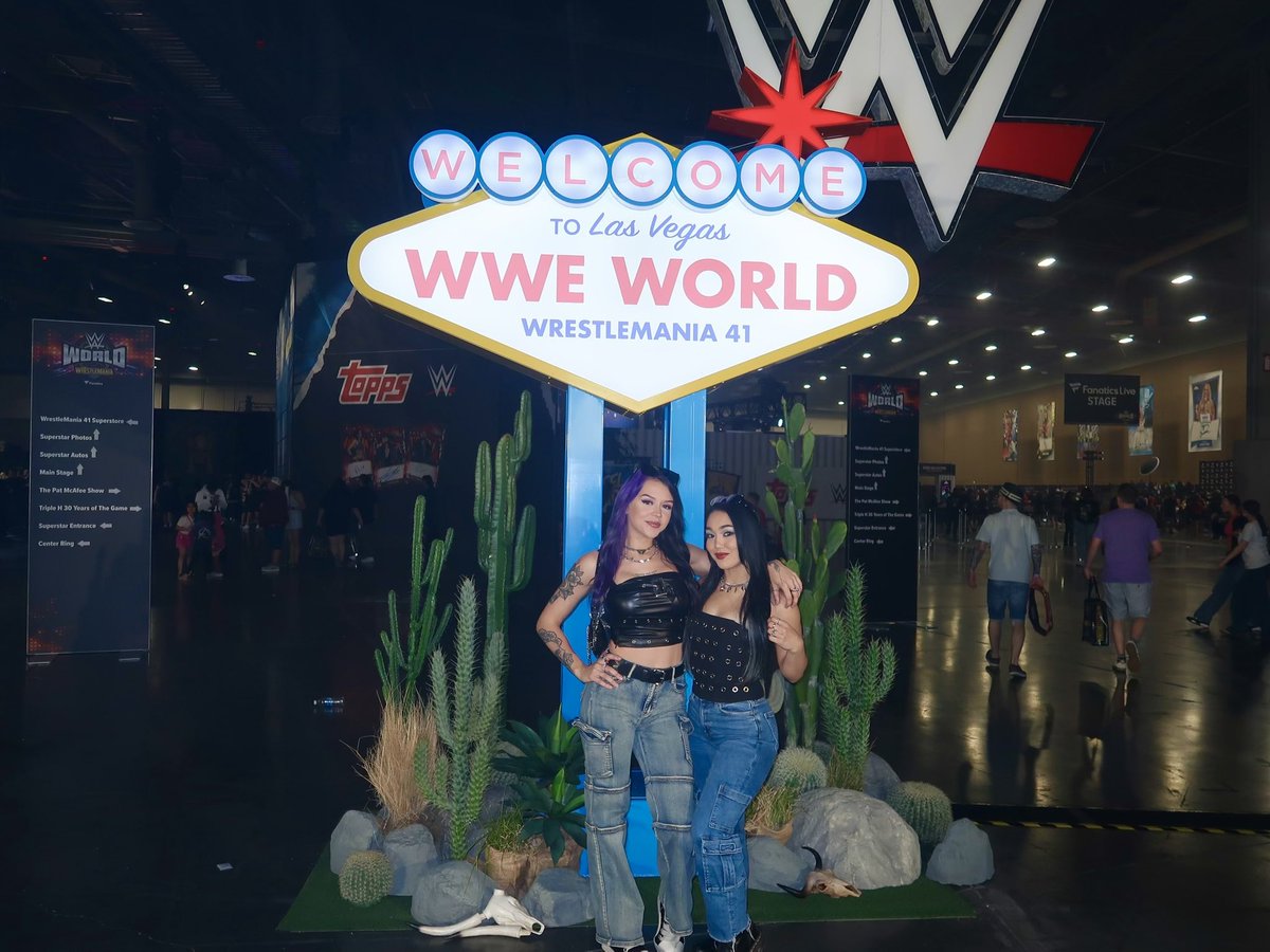 Gracing Vegas &amp; WWE World with our presence, you’re welcome xoxo