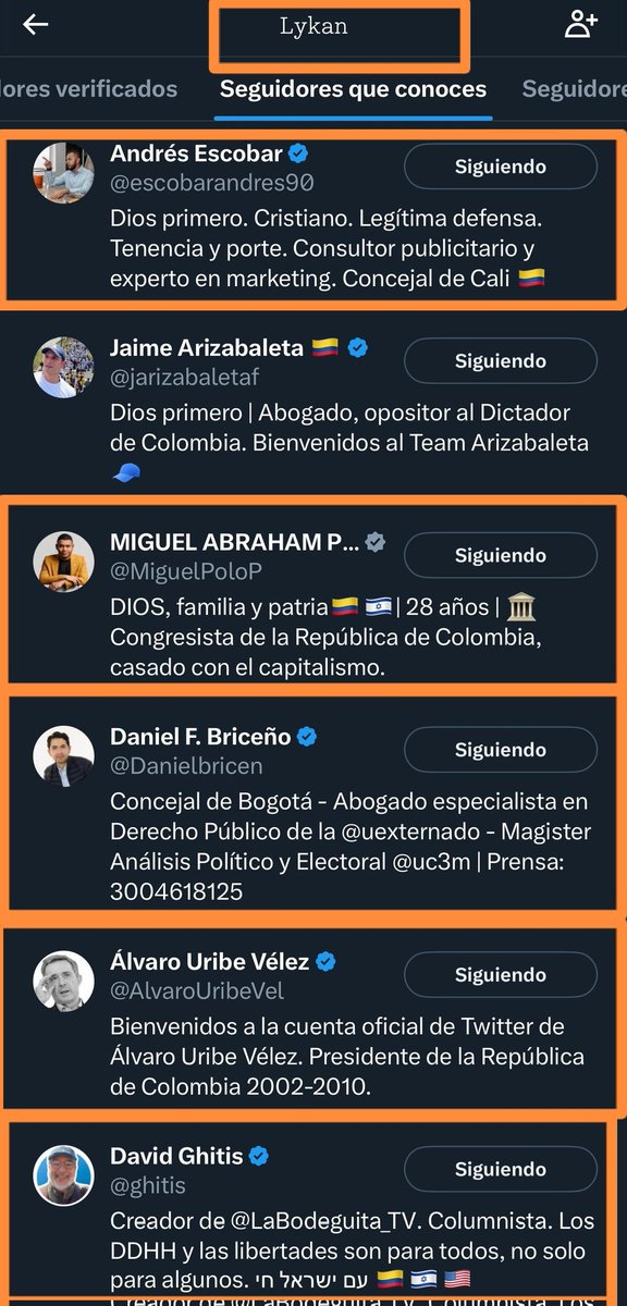 Reitero, los seguidores de este delincuente en sus diferentes cuentas son muy llamativos, incluyen a Cabal, Polo Polo, Briceño y Uribe, y una cantidad de bodegueros consumados, ¿qué tal? Nada es coincidencia. 

#FiscalCamargoEncubreAsesinos