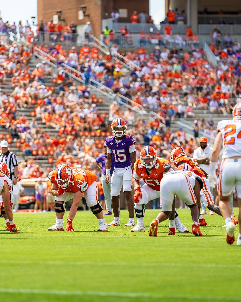 Gavin Blanchard (#51) taking part in Clemson's spring game.

#WiregrassFootball #GoBulls #RanchLife #HornsUP