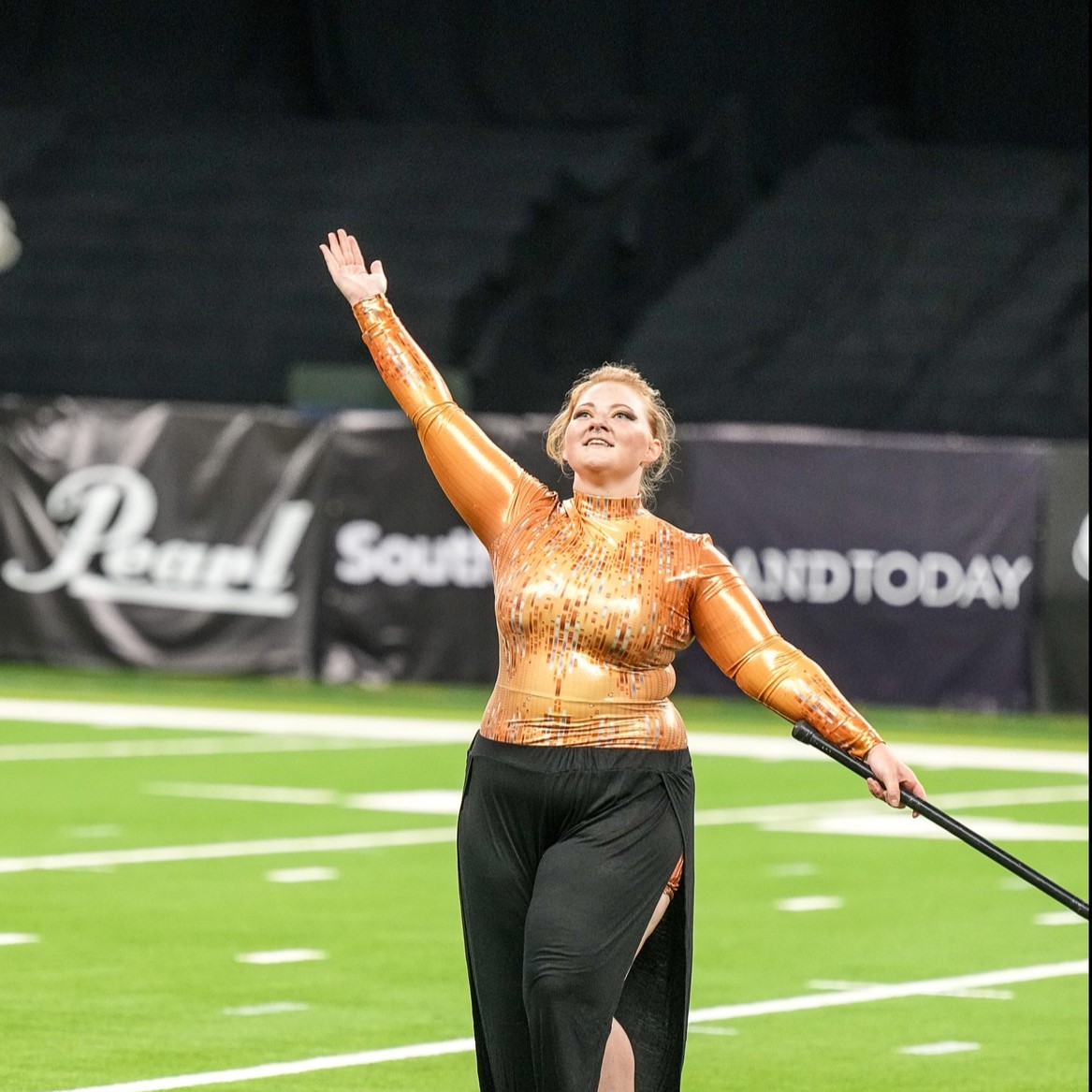 Sitlbi_ovtickal's tweet photo. The woosh of your flag ๐, sound of your sabre catch at World Championships.... join our largest color guard in corps history! Open House Apr 26-27 https://t.co/GxalkBLdAX #drumcorps #colorguard #flagline #wgi2025 #tobeasaint https://t.co/cP44a7PkBV