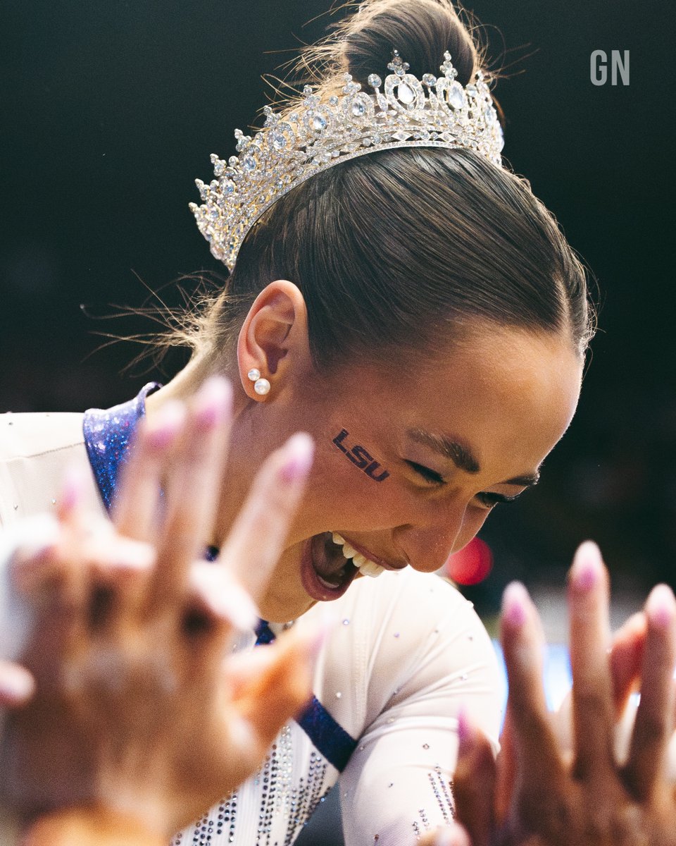 We'll have a new women's team champion tomorrow. Tonight, we celebrate the fighting tigers from LSU, who made history one year ago. 👑

✨First title in program history
✨Just the eighth team to win a women's #NCAAgym title
✨Only team in the 2024 final to go 198
✨NCAA