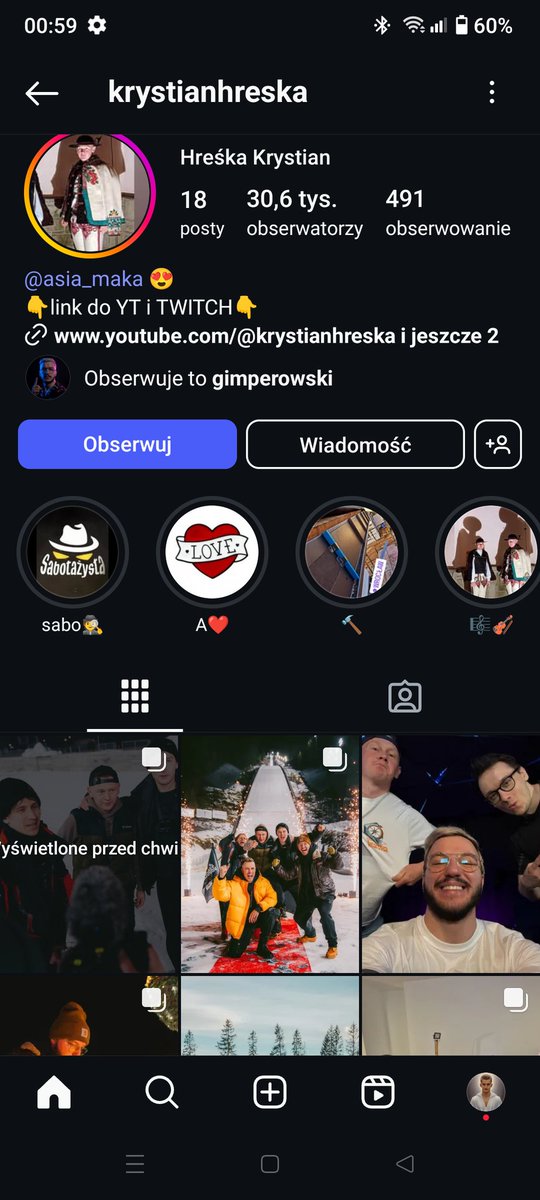 Erni553's tweet photo. Oski choć tak mocno promowany przez Reziego podczas programu ma mniej obserwujących na Instagramie niż góral xDD
#sabotazysta #sabotazysta3 https://t.co/G4dTFMPqnS