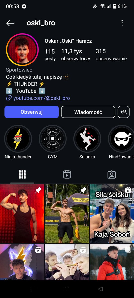 Erni553's tweet photo. Oski choć tak mocno promowany przez Reziego podczas programu ma mniej obserwujących na Instagramie niż góral xDD
#sabotazysta #sabotazysta3 https://t.co/G4dTFMPqnS