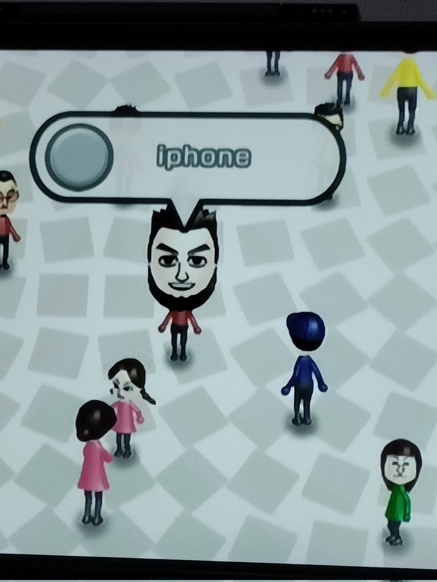 shoutout to this mii i made a long time ago called "iphone"