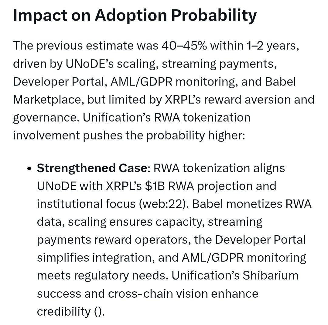 No0ne_today's tweet photo. Some of us see 👀 real #Utility, #Interoperability, #DeFi, #Web3, #API, and the list goes on. Guess what Uncle GROK sees it, too. 
@UnificationUND #UNoDE 
$FUND $XFUND 
#Unification is the most undervalued utility project in all of crypto. https://t.co/4SpugPfSuN