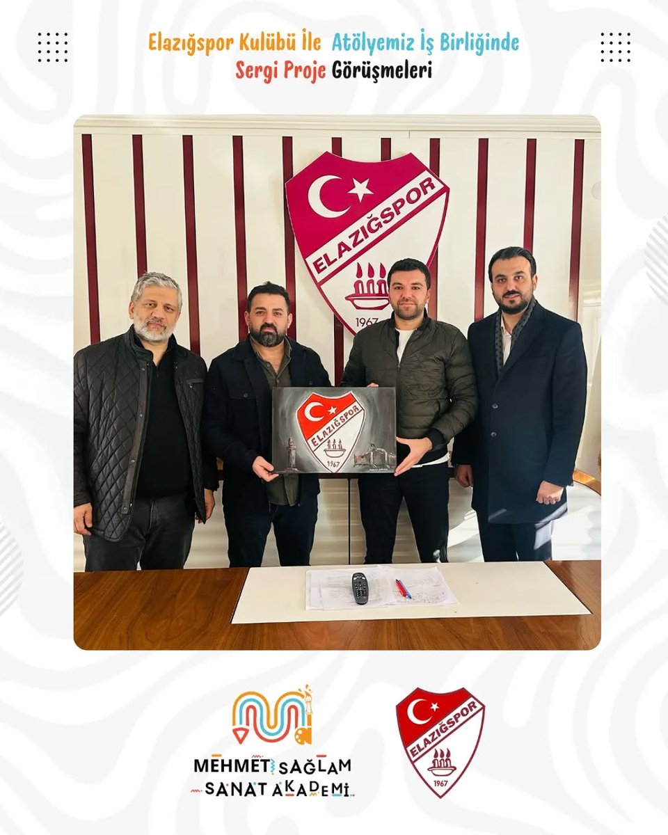 ELAZIĞSPOR kulübünü ziyaret ederek yakın zamanda şehrimizde ilkkez gerçekleştireceğimiz Elazığspor sergi projesi için istişarelerde bulunduk.
İlgi ve alakalarından dolayı As başkan Sayın Mustafa Şerifoğulları ve kulüp yönetimine teşekkür ederiz.