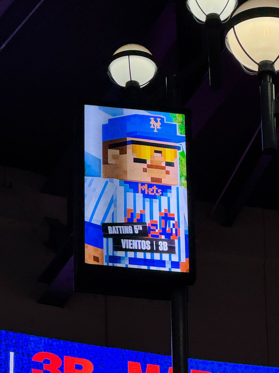 SNY_Mets's tweet photo. The Minecraft Mets lineup https://t.co/zSiCuIruHk