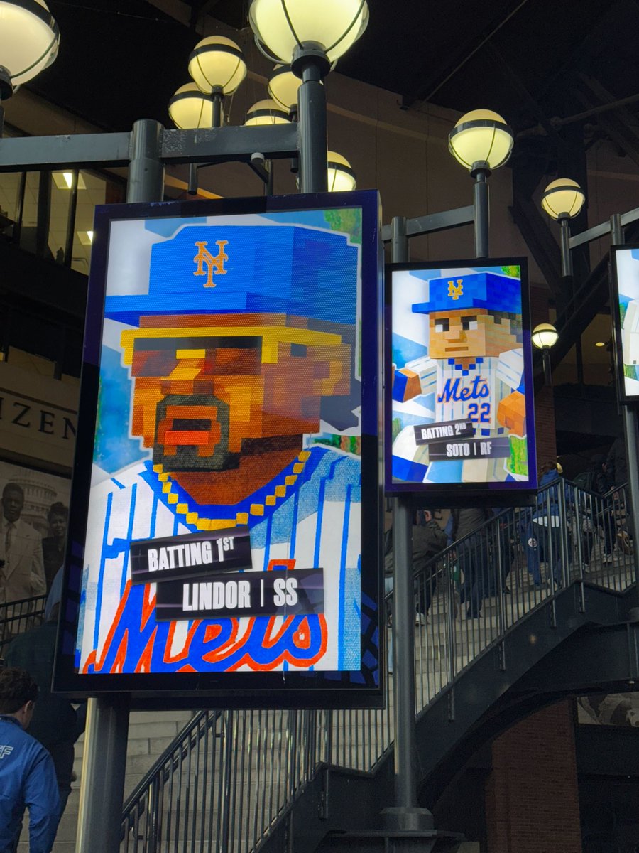 SNY_Mets's tweet photo. The Minecraft Mets lineup https://t.co/zSiCuIruHk