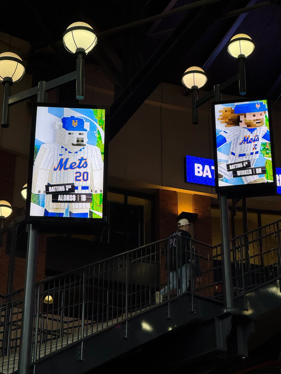 SNY_Mets's tweet photo. The Minecraft Mets lineup https://t.co/zSiCuIruHk