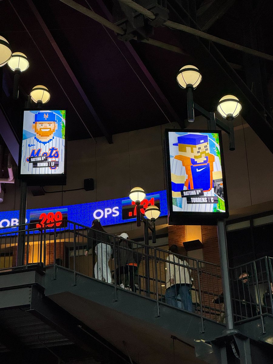 SNY_Mets's tweet photo. The Minecraft Mets lineup https://t.co/zSiCuIruHk