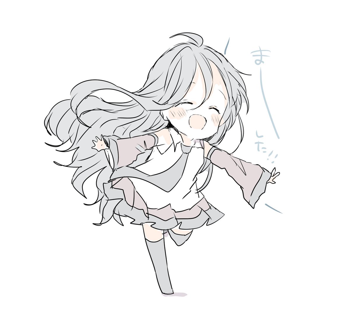 「おはようございます! 」|sakiのイラスト