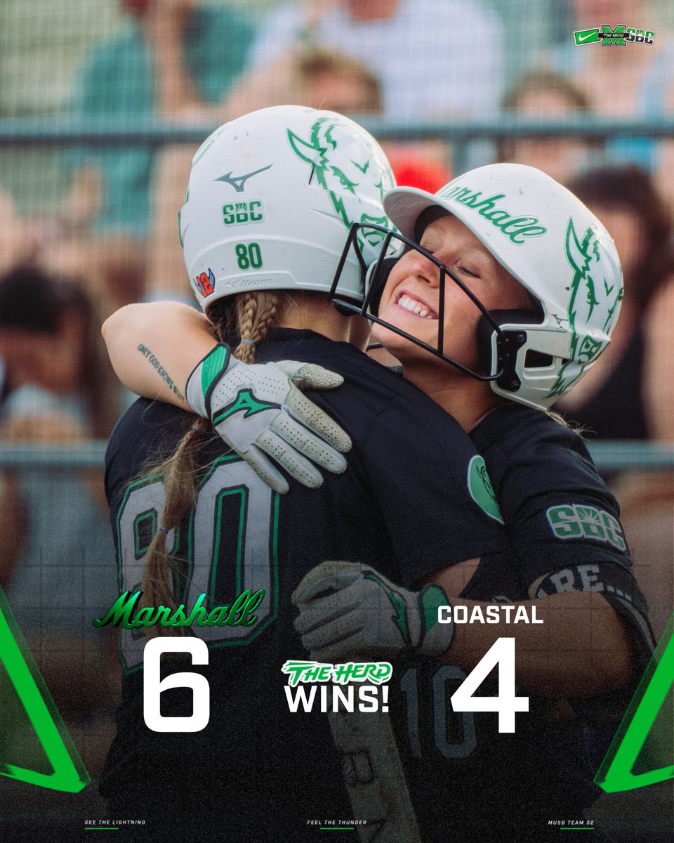 𝐇𝐞𝐫𝐝 𝐖𝐢𝐧𝐬!! 💥 

The rally Herd strikes again! Going for the series tomorrow!

#WeAreMarshall