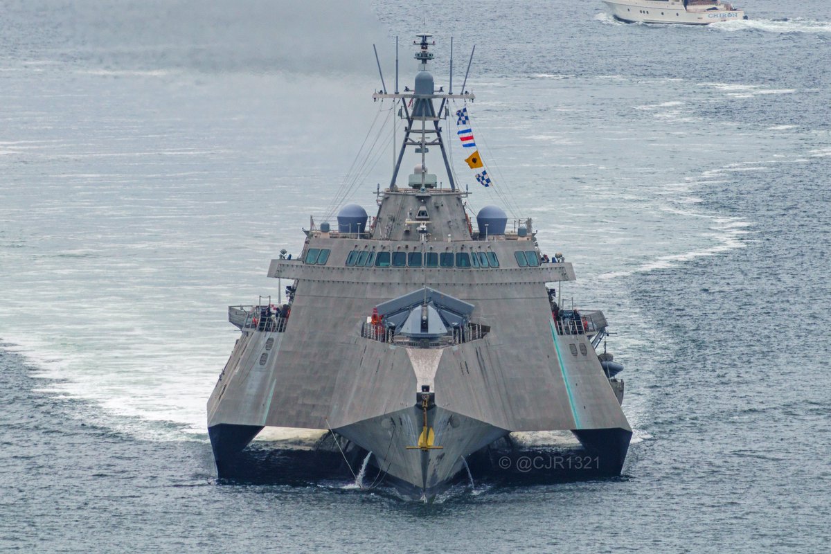 WarshipCam's tweet photo. USS Cincinnati (LCS 20) Independence-variant littoral combat ship coming into San Diego - April 18, 2025 #usscincinnati #lcs20

SRC: TW-@cjr1321 https://t.co/xeyFKKBEtk
