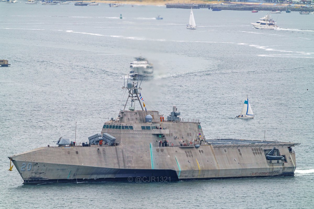 WarshipCam's tweet photo. USS Cincinnati (LCS 20) Independence-variant littoral combat ship coming into San Diego - April 18, 2025 #usscincinnati #lcs20

SRC: TW-@cjr1321 https://t.co/xeyFKKBEtk