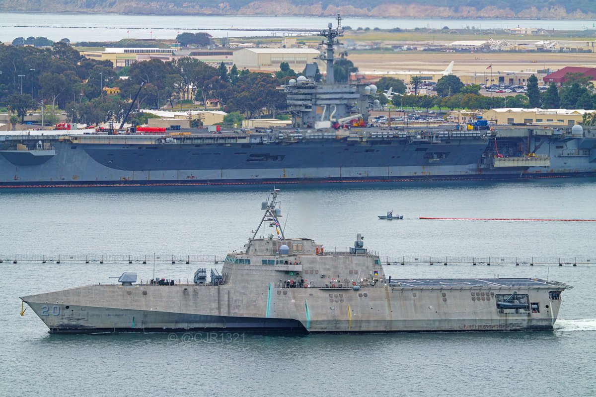 WarshipCam's tweet photo. USS Cincinnati (LCS 20) Independence-variant littoral combat ship coming into San Diego - April 18, 2025 #usscincinnati #lcs20

SRC: TW-@cjr1321 https://t.co/xeyFKKBEtk