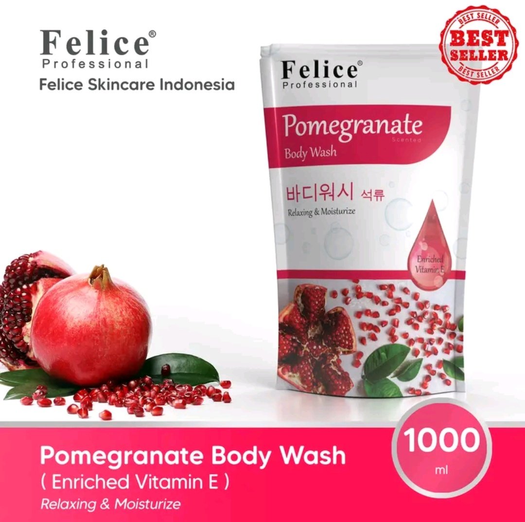 [58.0% off] Marilah kita nikmati kulit lembut dan cerah bersama FELICE Bodywash 1000ml! vt.tokopedia.com/t/ZSrbbRFAd/