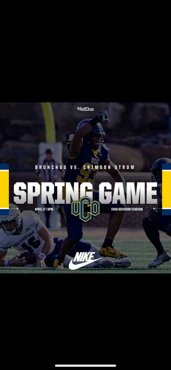 Thank you <a href="/ucobronchofb/">UCO Football</a> for inviting me out!! Spring game was awesome!! @Coach_curlee <a href="/TheCoachPowers/">Trevor Powers</a>