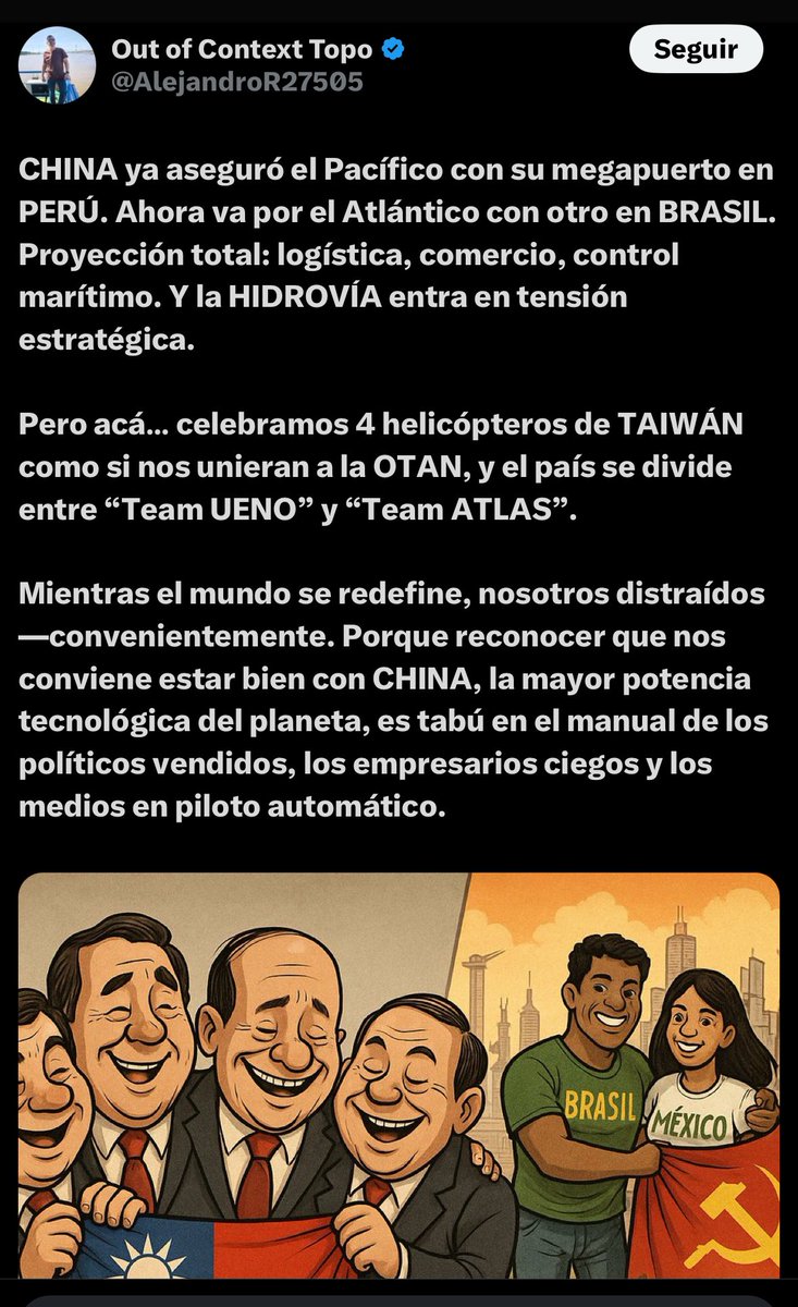 jduarterolon's tweet photo. Este post es por lo menos reduccionista y atribuye categorías falsas a China, además de no hacer un recuento de lo que supone la relación de PY con Taiwán. 

Hilo https://t.co/TxeXpkvhBN