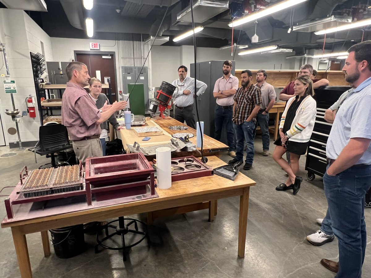 msroadbuilder's tweet photo. Our Executive Development Program participants visited the Civil Engineering Department at Mississippi State University this week. This is a dedicated group of rising leaders in the road and bridge industry. https://t.co/DrBgRYeJ6r
