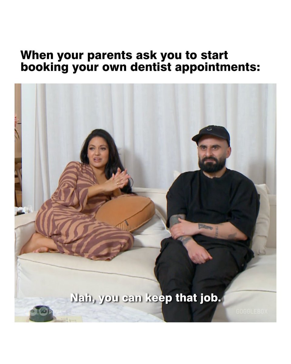 Parents' job for LIFE 🦷

#GoggleboxAU