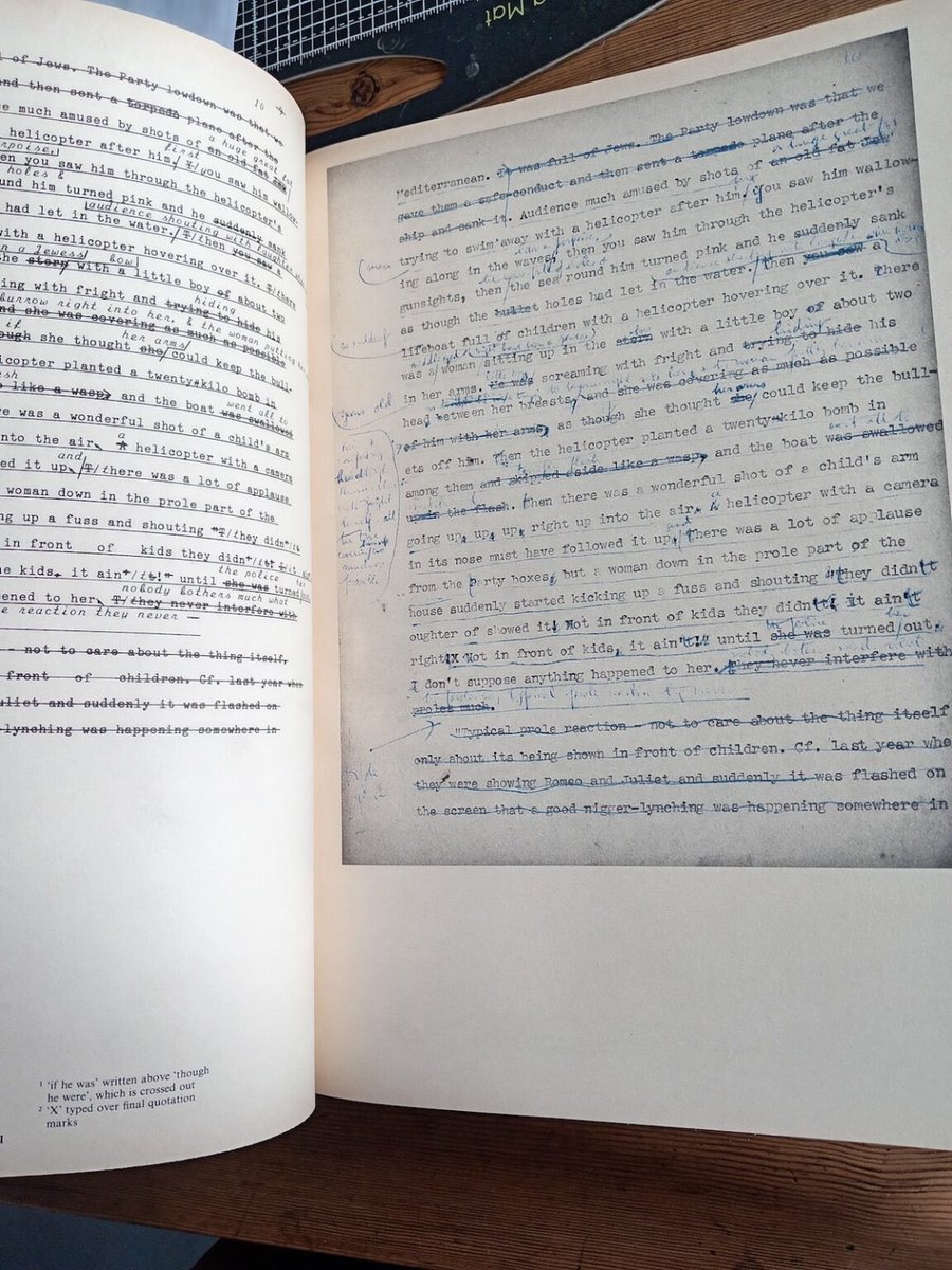 BorderBookshop's tweet image. Found a stunning *1984* manuscript facsimile! 📜 Dive into Orwell’s mind &amp;amp; grab version on Amazon (sigh, if you must) #Orwell #VintageBooks #BookCollectors A brief Look at the Original Nineteen Eighty-Four Manuscript… video to come… borderbooks.co.uk/index.php/2025…