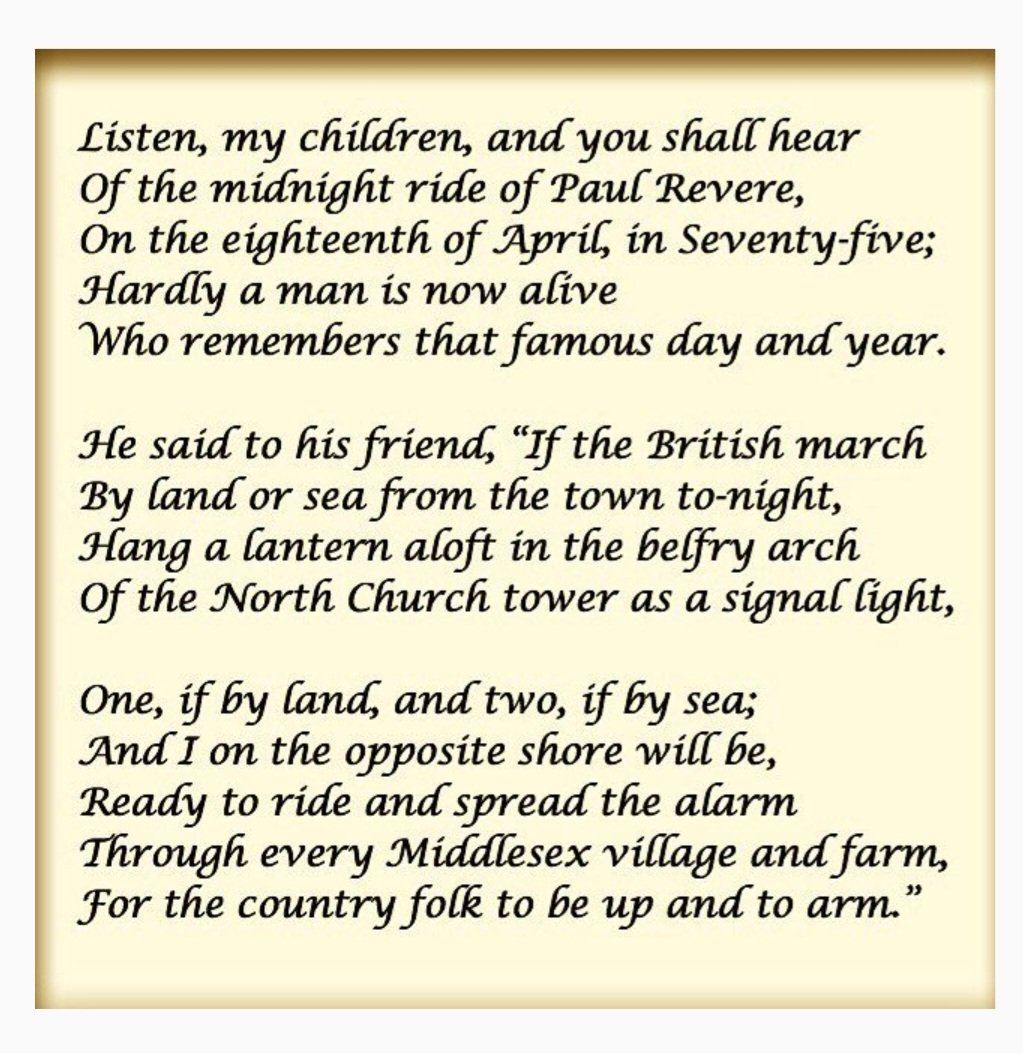 FreyjaTarte's tweet photo. The Midnight Ride of Paul Revere by Henry Wadsworth Longfellow. https://t.co/vksIAOxHJF