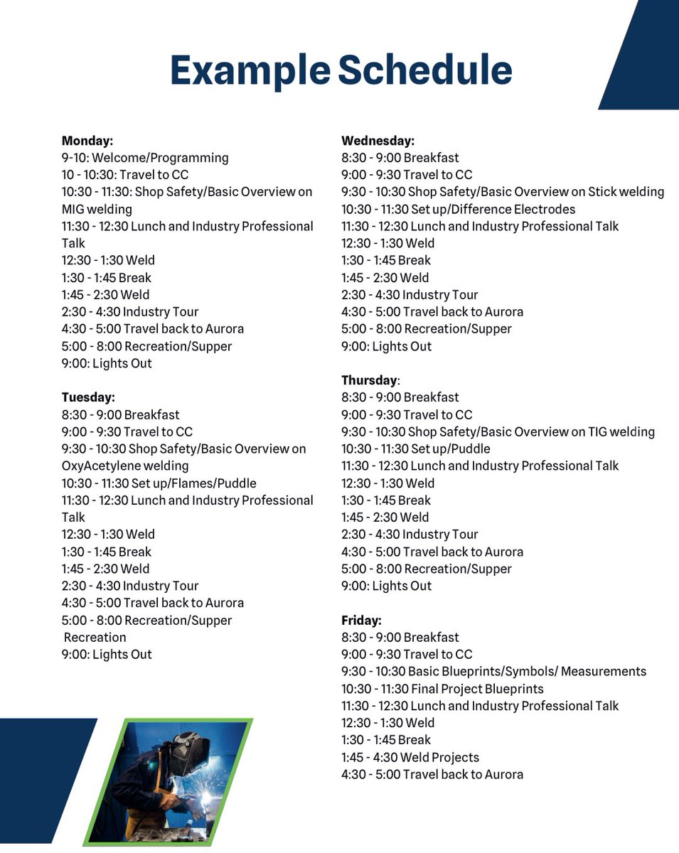 April is National Welder month and what a great time to announce <a href="/tlcaurora/">The Leadership Center</a> Summer Welding Camp! 

The week will be full of welding experiences for kids along with learning from Industry experts!

Registration is live on the TLC website: 

tlcaurora.org/events/upcomin…

<a href="/CentralCityRN/">Republican Nonpareil</a>