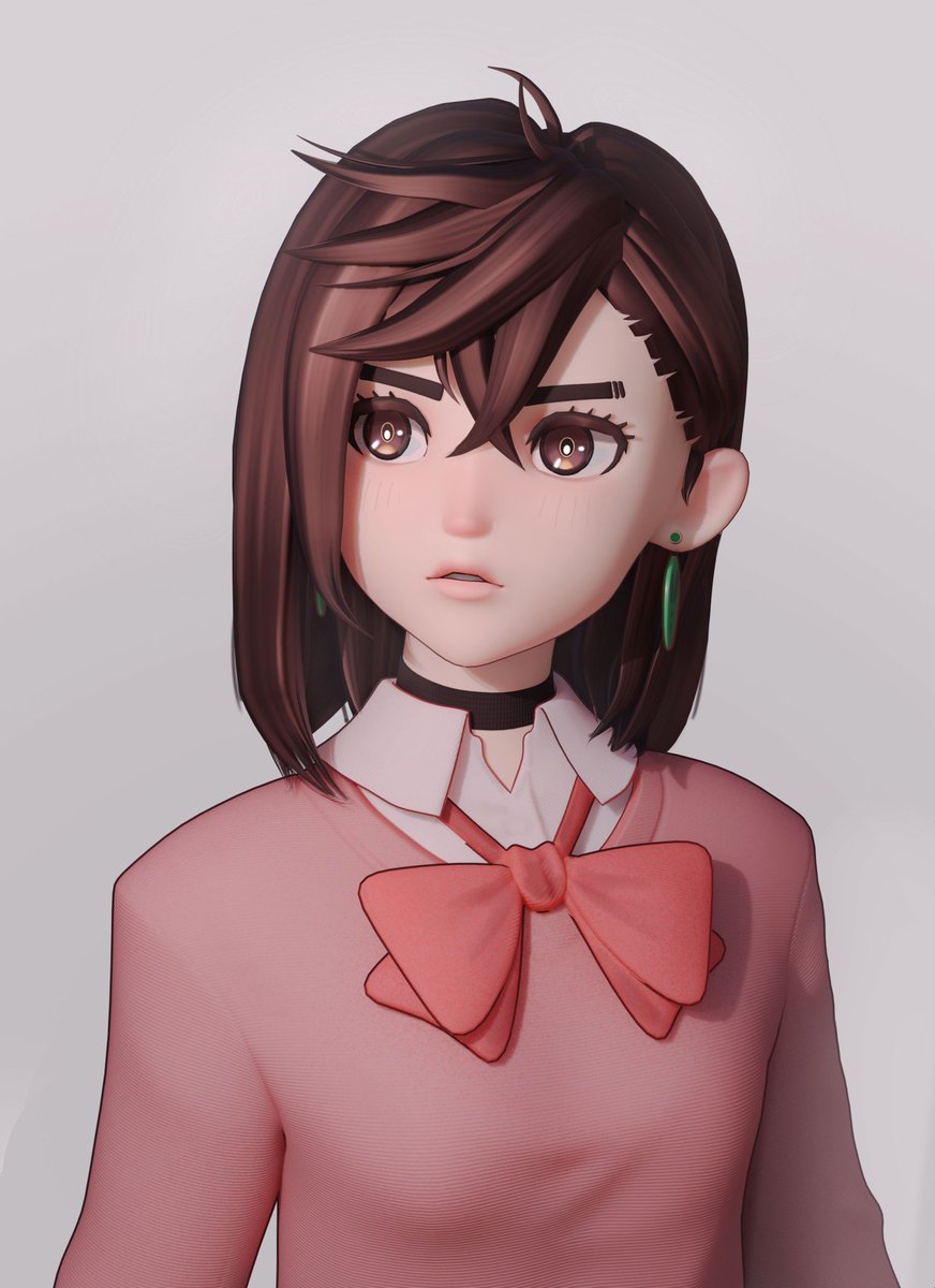 Mineto32's tweet photo. I've started a character rigging series based on Dandadan — here’s the first one: Momo Ayase! 
 
#Blender #b3D https://t.co/pn6NjSivxN