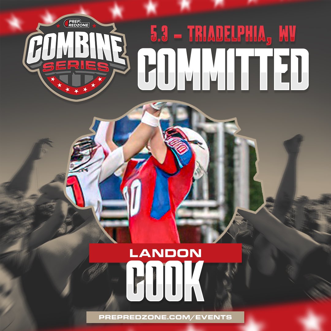 🔒 LOCKED IN!

Morgantown’s <a href="/LandonCook43193/">Landon Cook</a> is ready to compete at the Combine Series! 

Join him in Triadelphia, WV on May 3rd below with discount code PRZWVCombine25! 👇 

🔗: events.prepredzone.com/e/1484/registe…

#wvprepfb