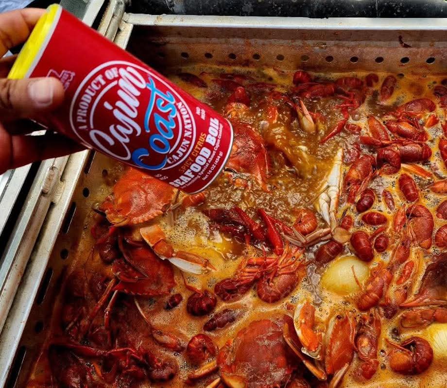 🫵 GEAUX GET THE RED CAN dat Cajun Coast Spicy Citrus Seafood Boil ❗️ #CajunNation  #CajunCoast 
#SpicyCitrus #SeafoodBoil #GeauxGetTheRedCan #CajunNationSeasoning