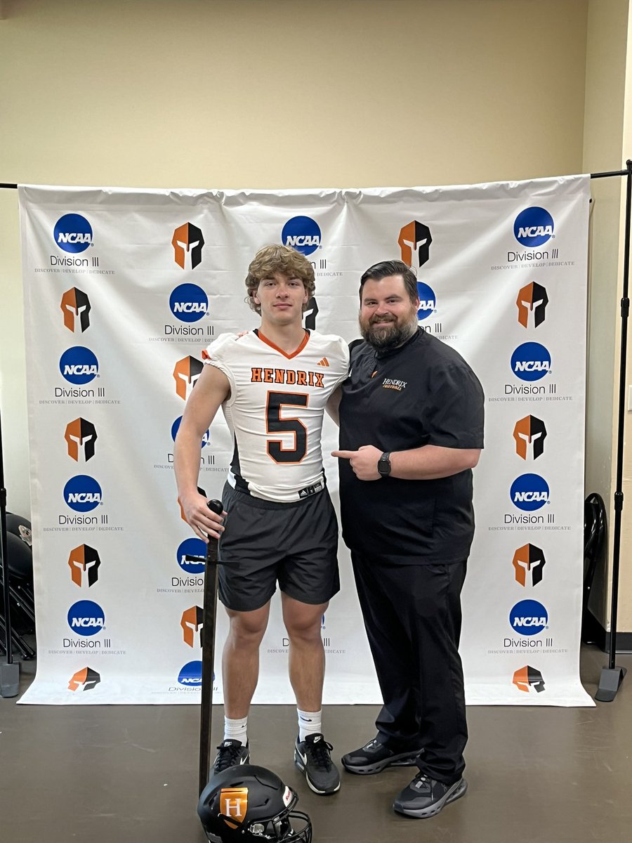 Had a great visit at Hendrix today! <a href="/CoachSchultz_DC/">Coach Schultz</a> <a href="/WSheltonATD/">Whit Shelton</a> <a href="/CoachYeiser/">Ronnie Yeiser</a> <a href="/Coach_Yarbs/">Austin Yarbrough</a> <a href="/CSmithScout/">Chris Smith</a>