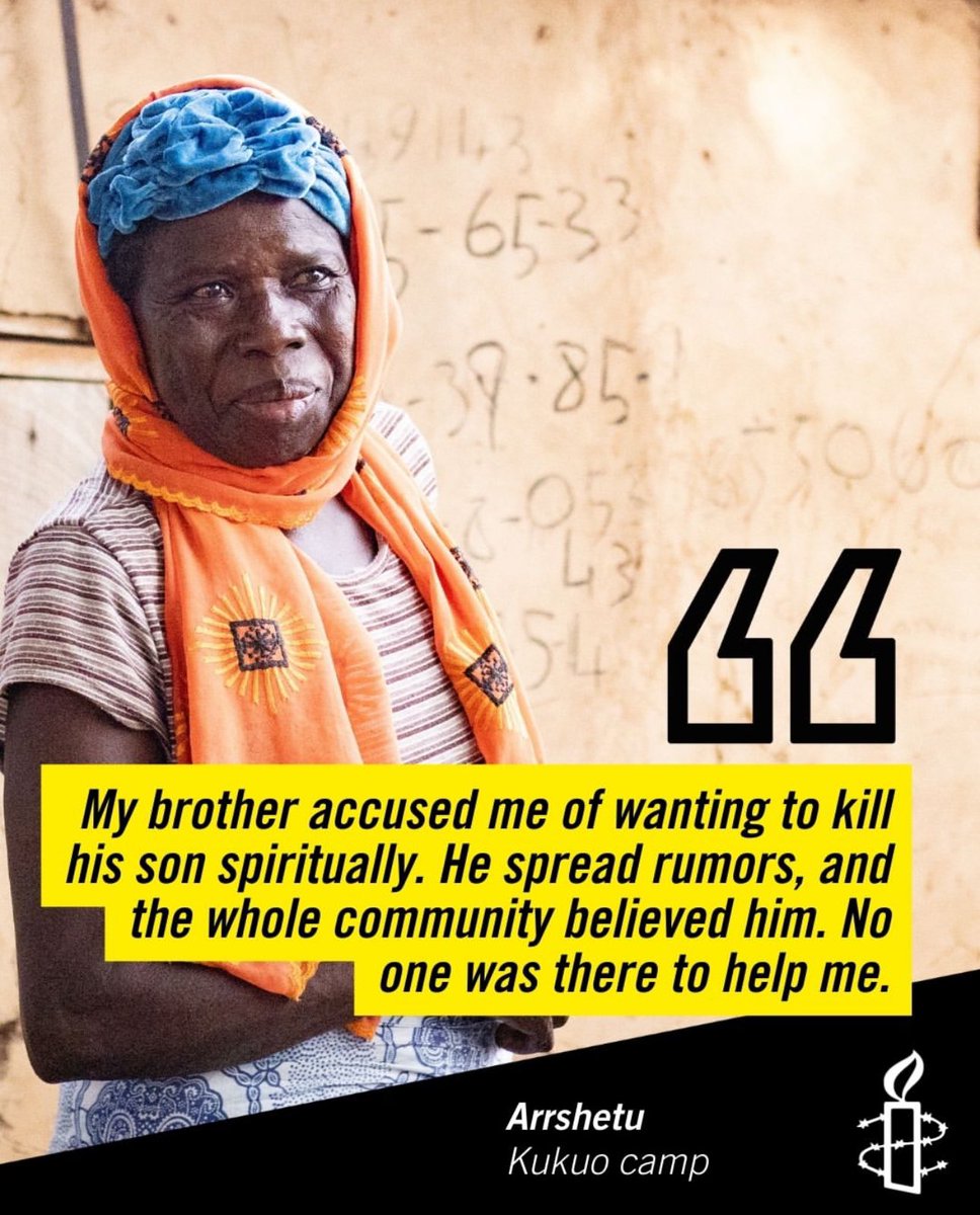 AmnestyNigeria's tweet photo. For decades, hundreds of women in the north of Ghana have been accused of witchcraft—a label that has stripped them of their homes, families, and dignity. But behind witchcraft accusations lie deep-seated discrimination against older women and widows: https://t.co/WgaEq8amqz